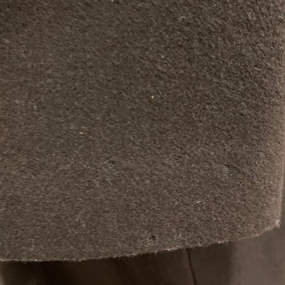 Mackage Wool Utility Military Coat Jacket Leather Trim Belt Pointed Collar SZ PS - Picture 8 of 13